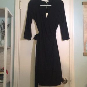 Max studios knit wrap dress